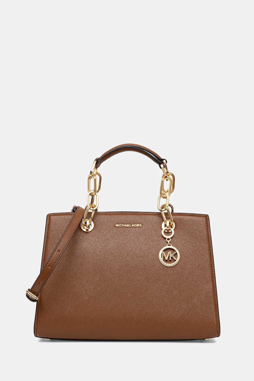 MICHAEL Michael Kors geantă de piele culoarea negru, 30S4GCYS2T