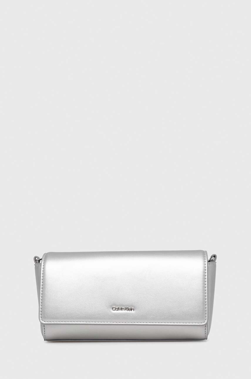 

Чанта Calvin Klein в сребристо K60K611653, Сребърен