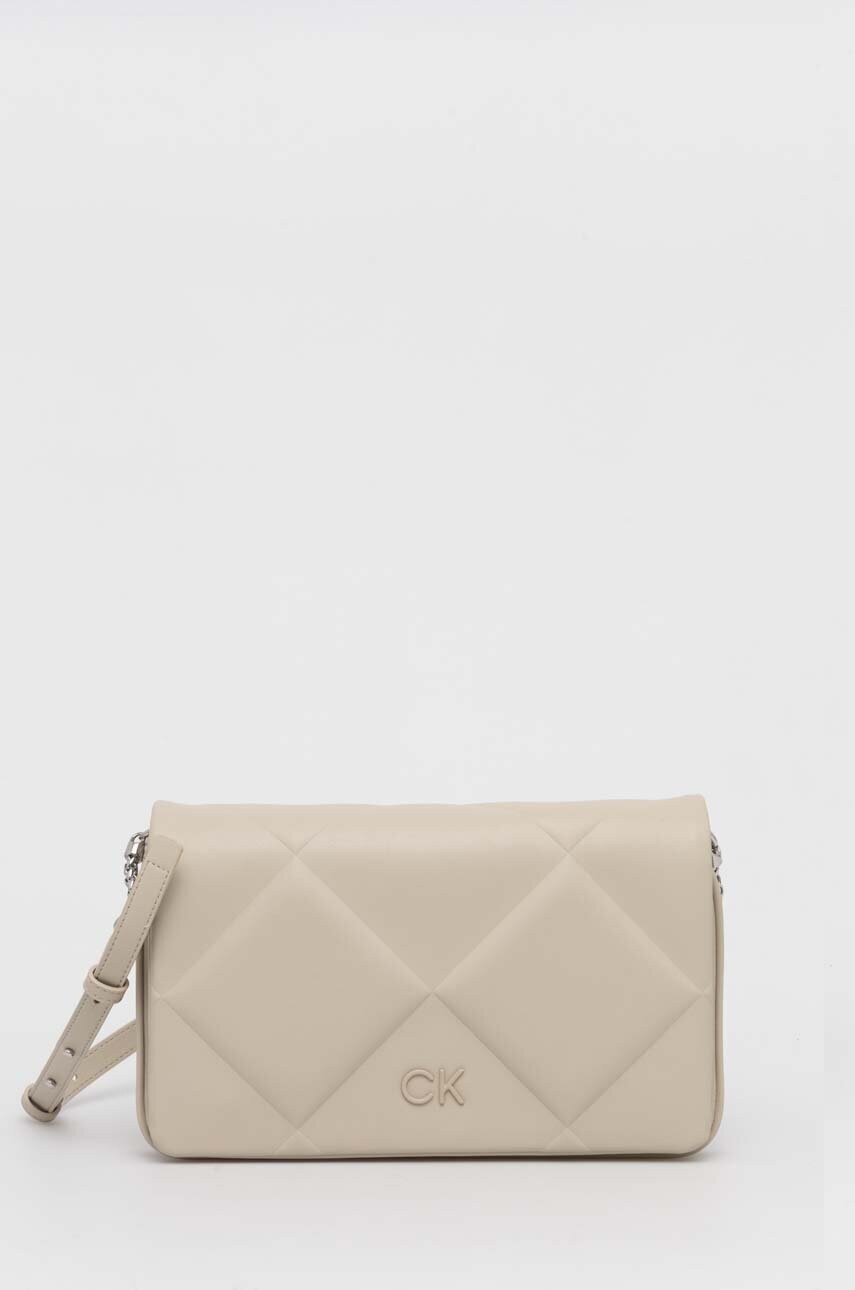 Levně Kabelka Calvin Klein béžová barva, K60K611759