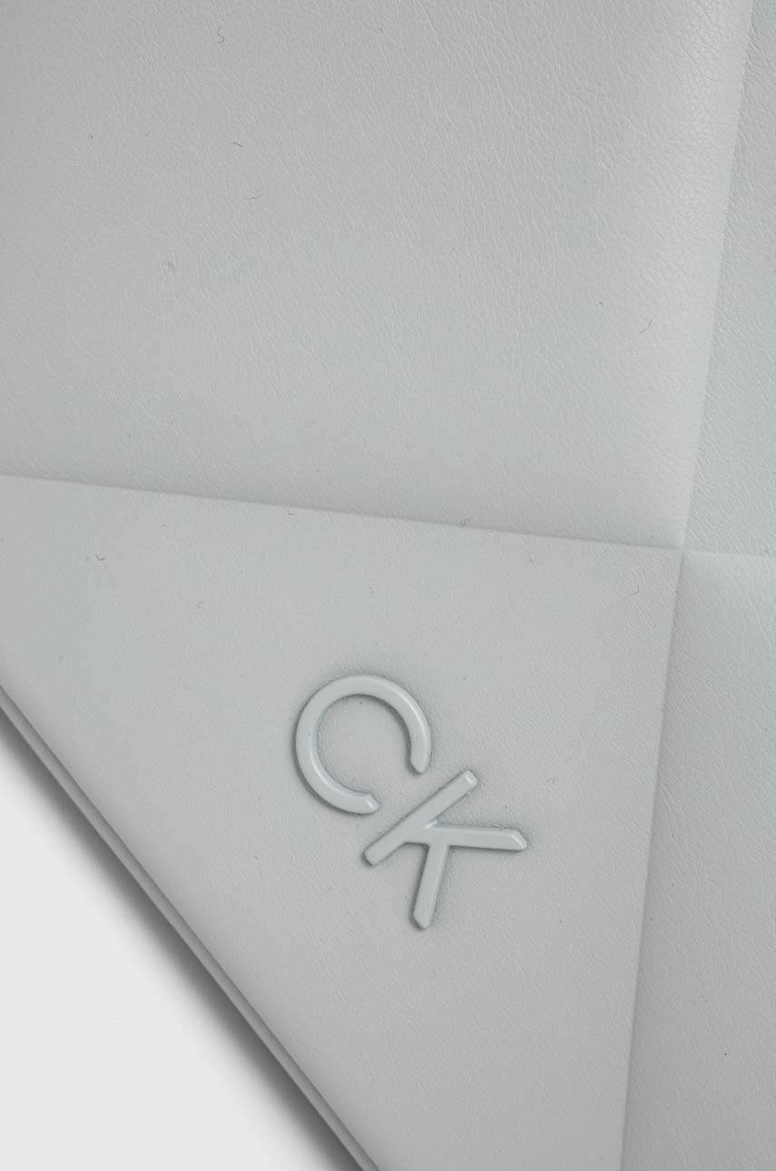Τσάντα Calvin Klein χρώμα: γκρι φωτογραφία