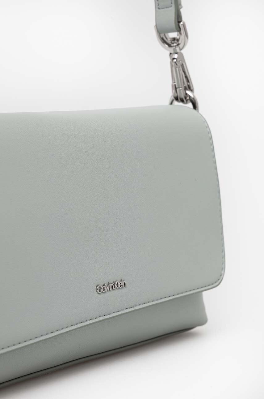 Τσάντα Calvin Klein χρώμα: γκρι φωτογραφία