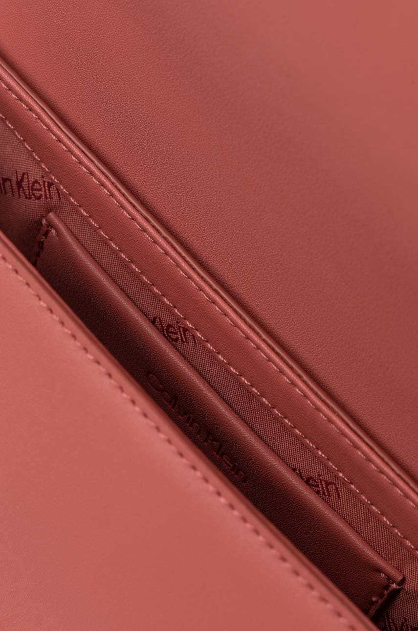 Τσάντα Calvin Klein χρώμα: κόκκινο φωτογραφία