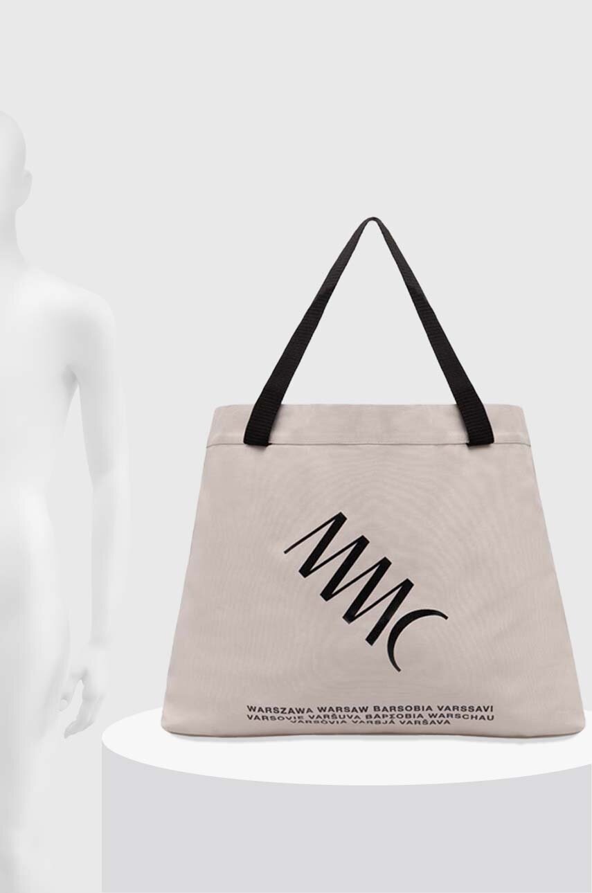 Бавовняна сумка MMC STUDIO колір бежевий LOGOBIG.BAG 