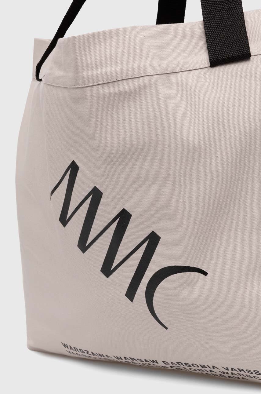 Бавовняна сумка MMC STUDIO колір бежевий LOGOBIG.BAG 