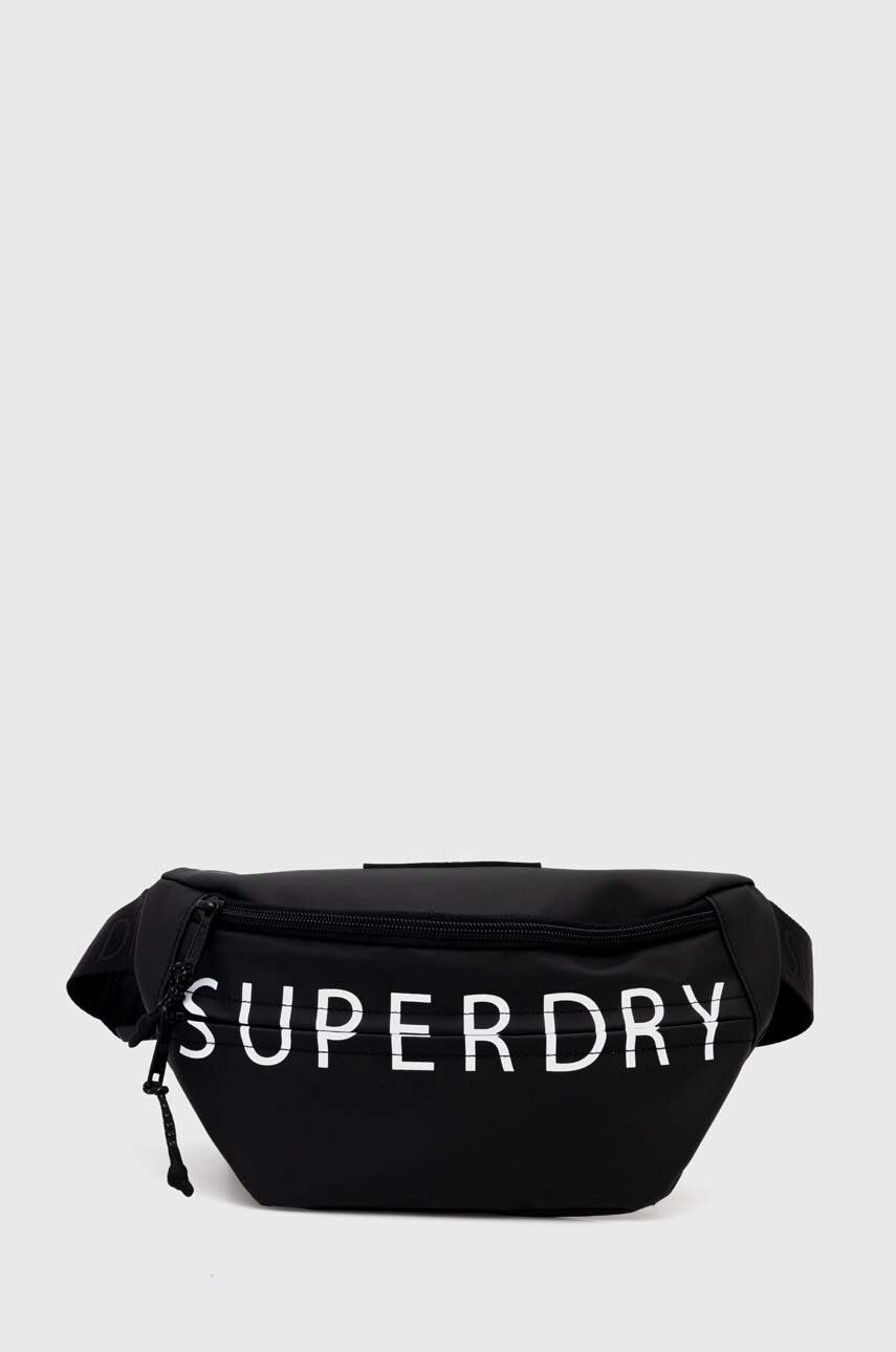Superdry borseta culoarea negru