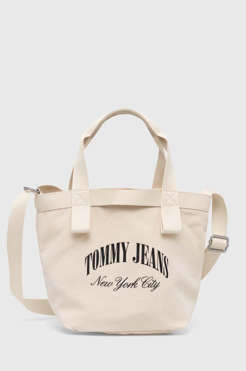 Tommy Jeans poșetă culoarea bej, AW0AW16217
