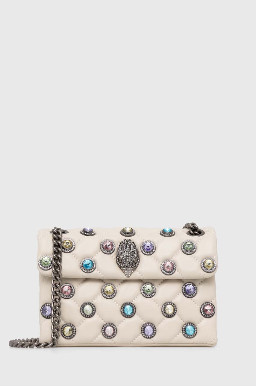 

Кожена чанта Kurt Geiger London в бежово, Бежов