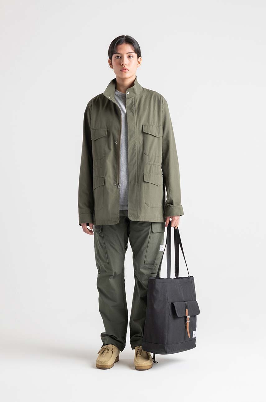 Τσάντα Herschel Retreat Tote χρώμα: μαύρο φωτογραφία