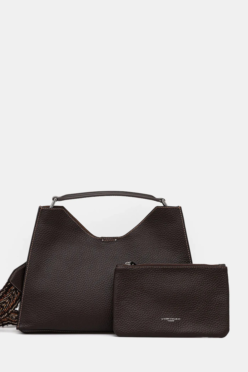 Gianni Chiarini poseta de piele culoarea gri