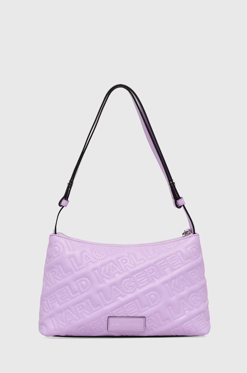 Karl Lagerfeld poseta culoarea violet