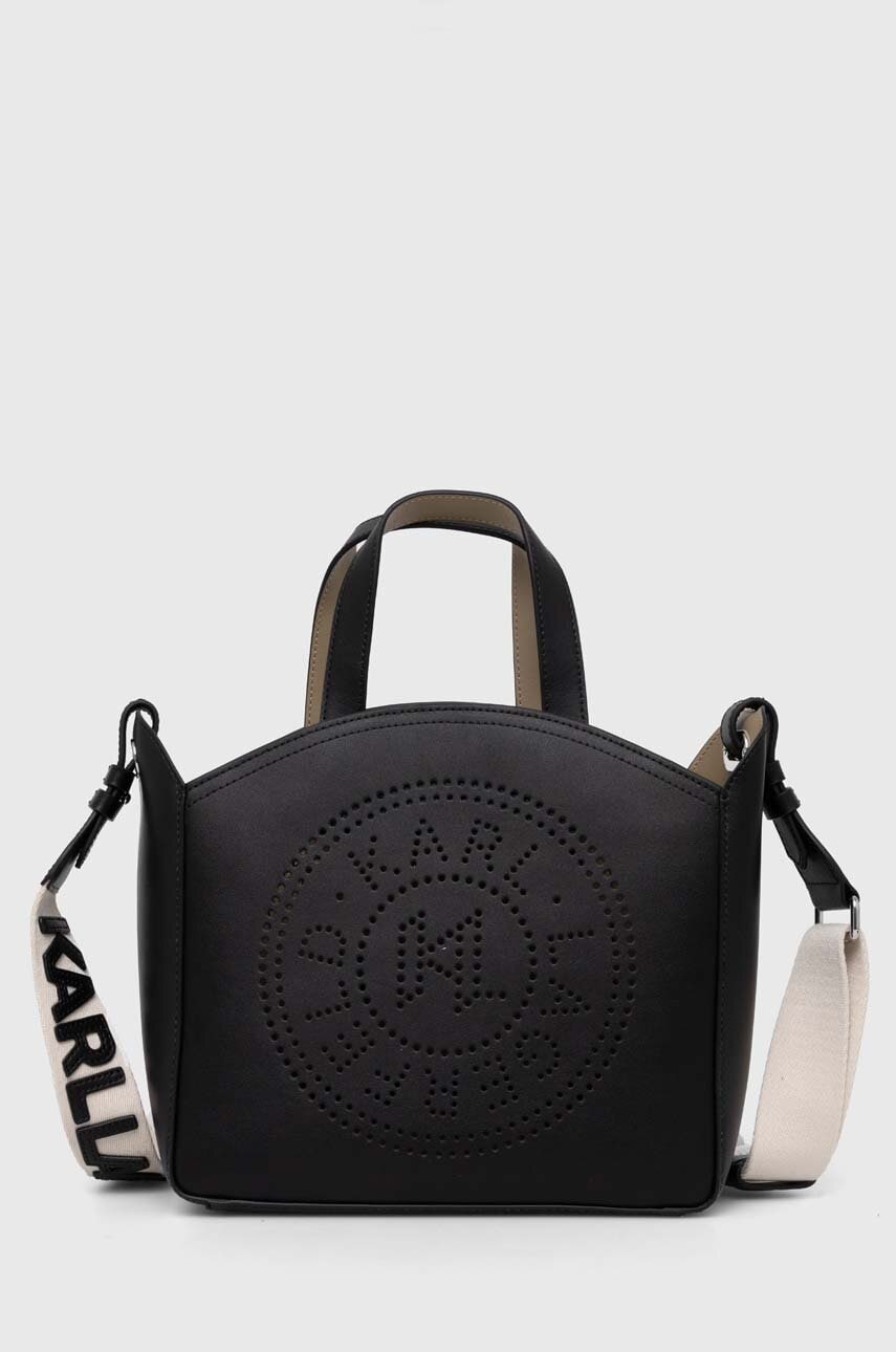 Karl Lagerfeld poseta de piele culoarea alb Karl Lagerfeld poseta de piele culoarea alb