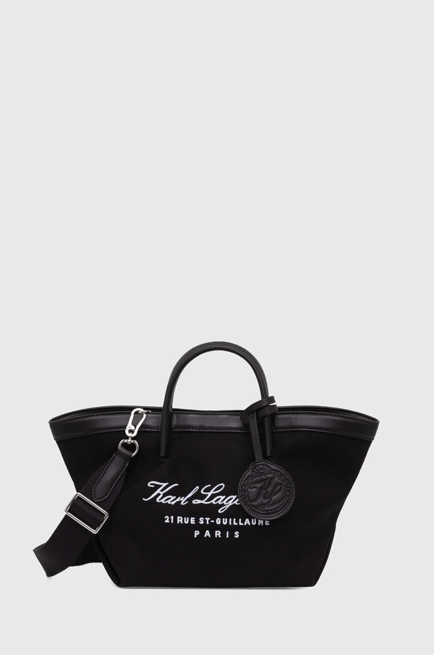 

Чанта Karl Lagerfeld в черно, Черен