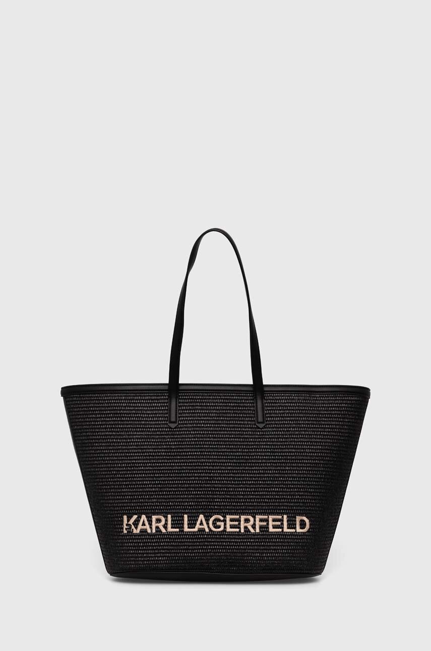 

Чанта Karl Lagerfeld в черно, Черен