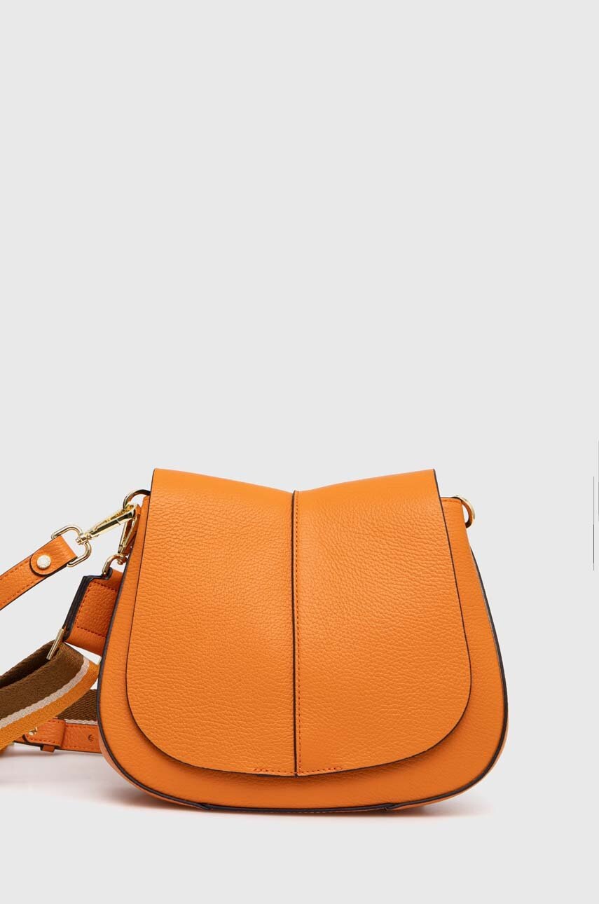 

Кожена чанта Gianni Chiarini в черно, Оранжев