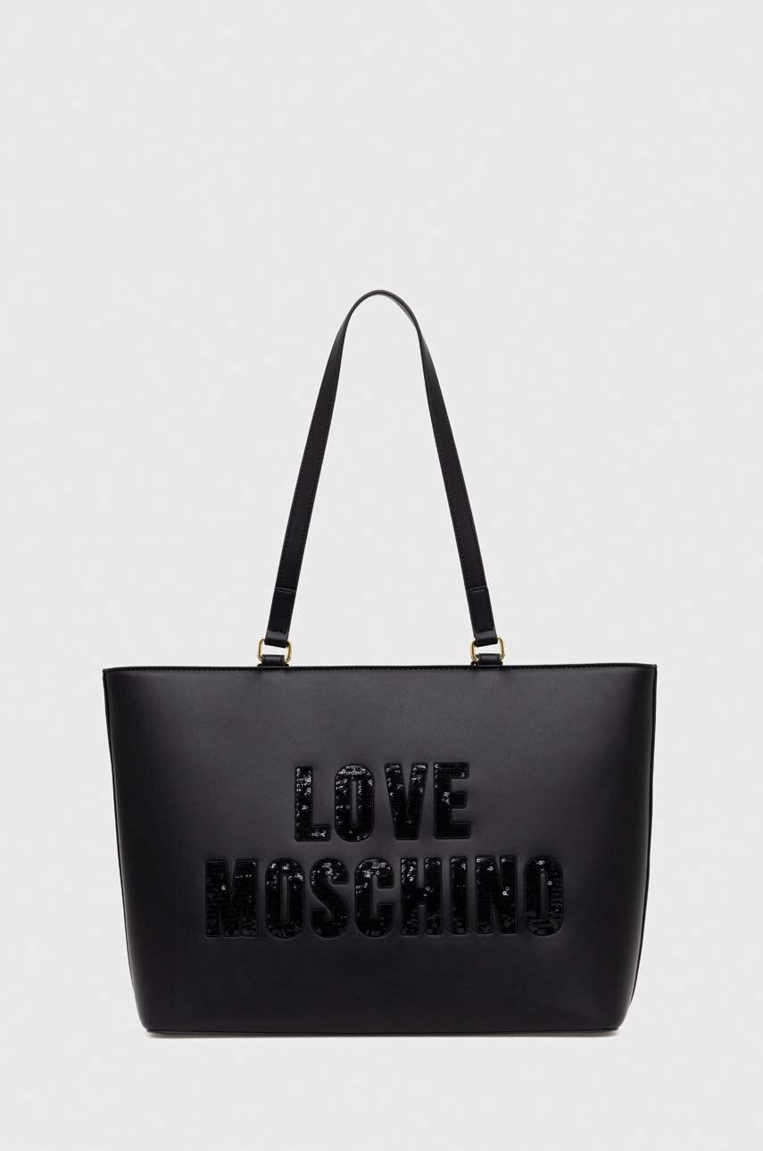 

Чанта Love Moschino в черно, Черен