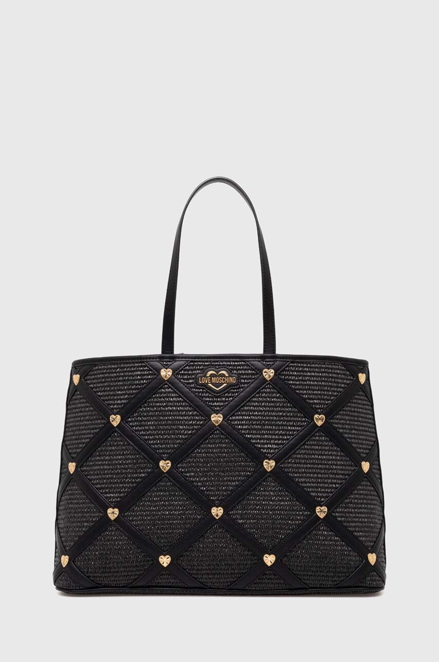 

Чанта Love Moschino в черно, Черен