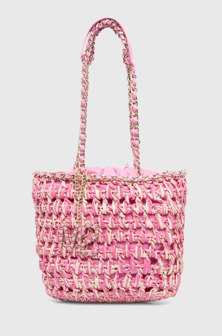 Τσάντα Steve Madden Bshore χρώμα: ροζ