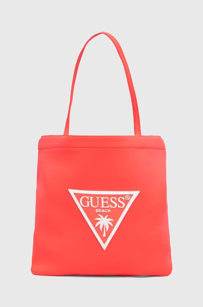 Guess torba plażowa kolor różowy