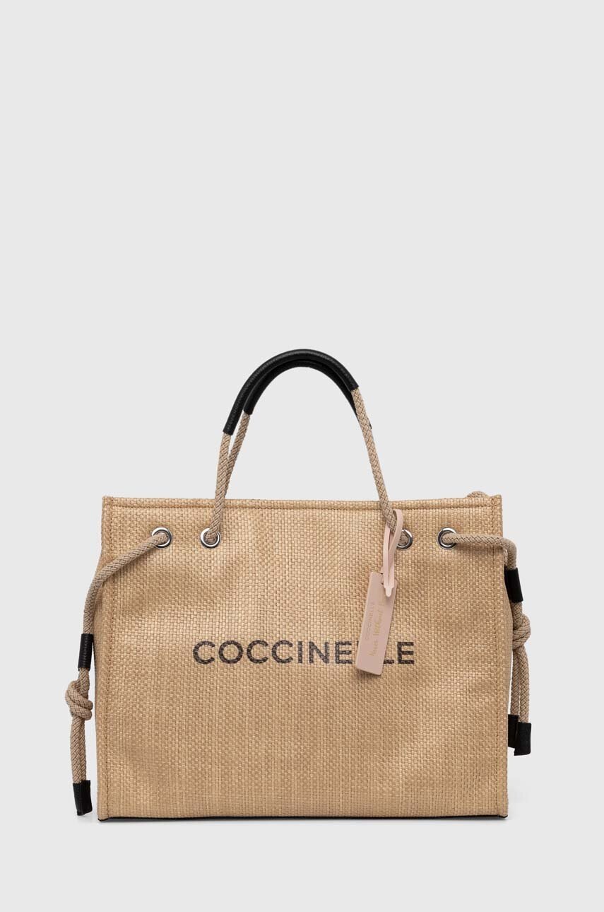

Чанта Coccinelle в бежово, Бежов