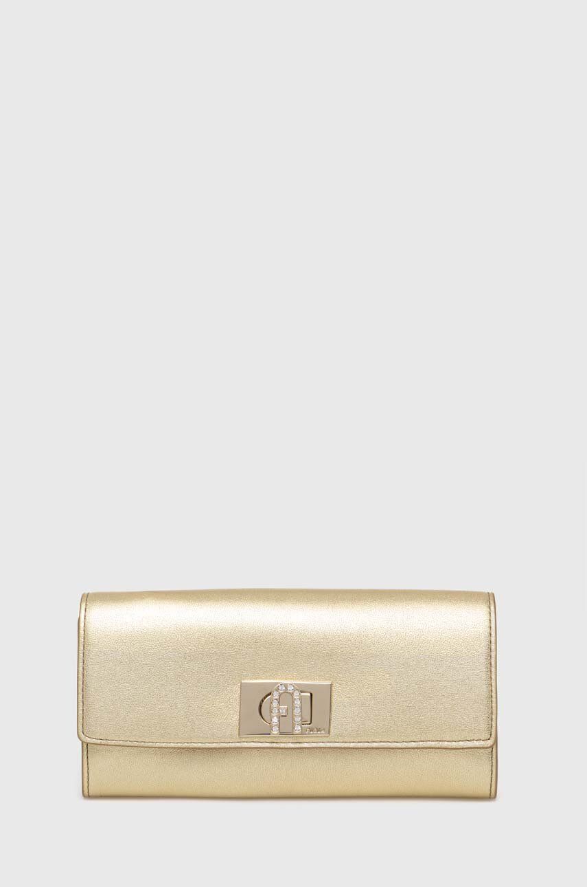 Furla portofel de piele culoarea auriu, PCV0ACO BX2658 CGD00