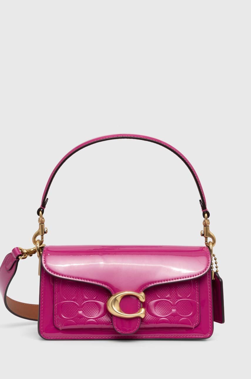 

Кожена чанта Coach Tabby 20 в розово CM556, Розов