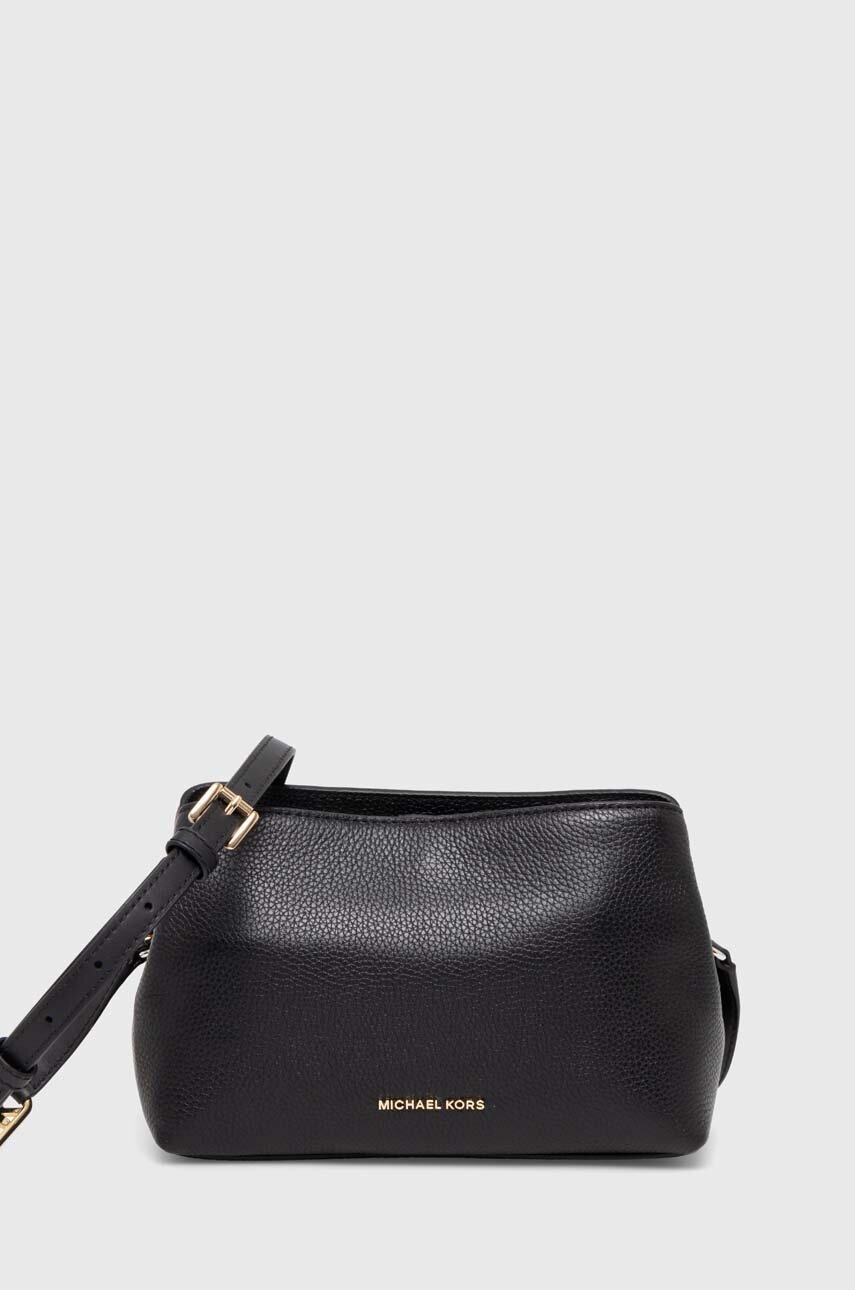 MICHAEL Michael Kors poseta de piele culoarea negru, 30F3G8KM2L