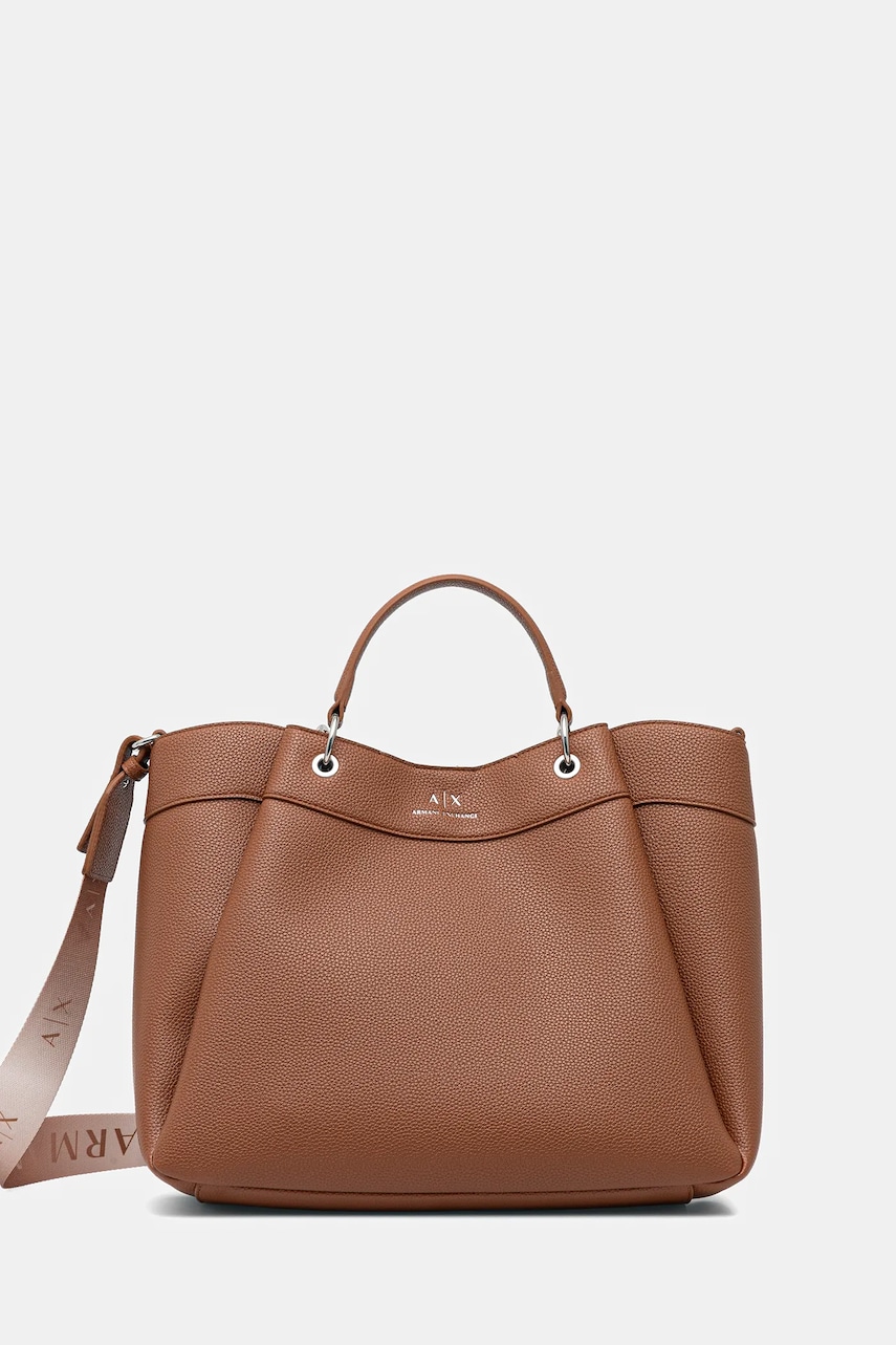 Armani Exchange poșetă culoarea maro, 942910 CC783