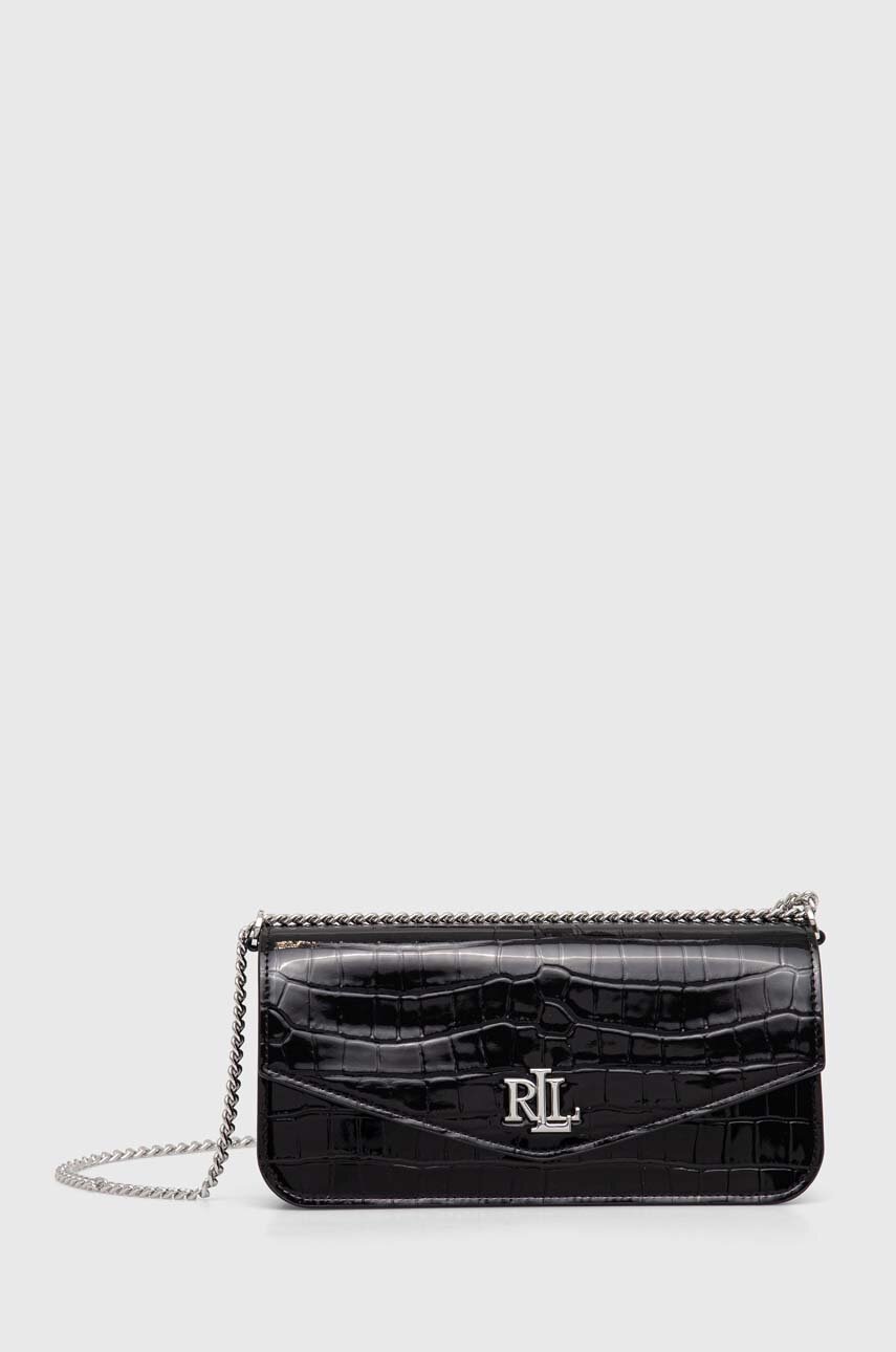 

Кожена чанта Lauren Ralph Lauren в черно 431934752, Черен