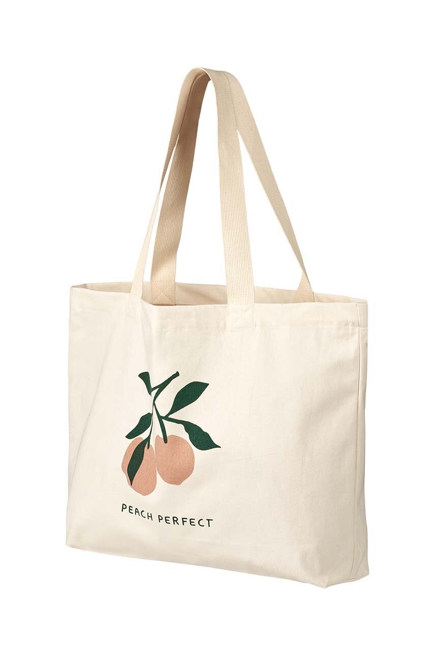 Хлопковая сумка Liewood Big Totebag цвет оранжевый Хлопковая сумка Liewood Big Totebag цвет оранжевый