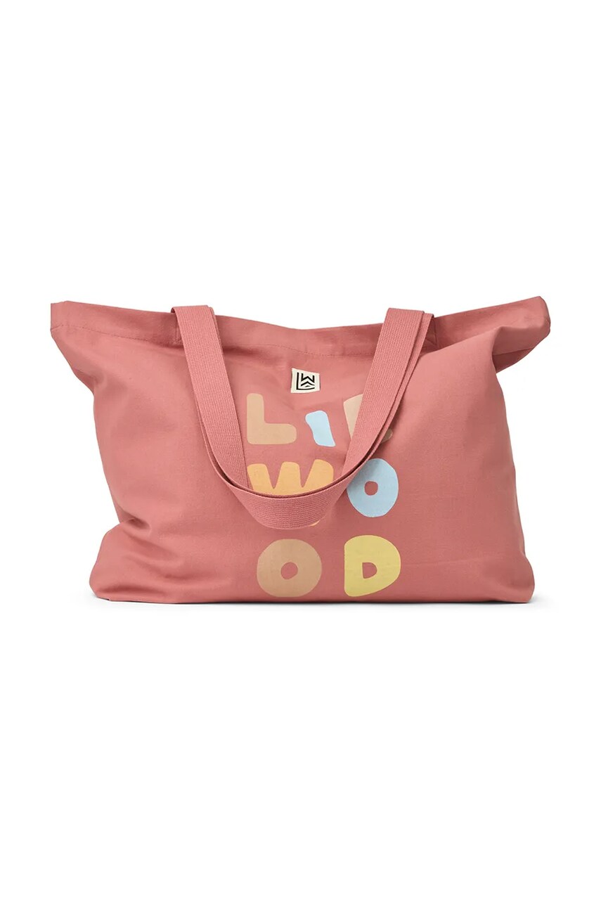 Liewood geantă de bumbac Big Totebag culoarea roz