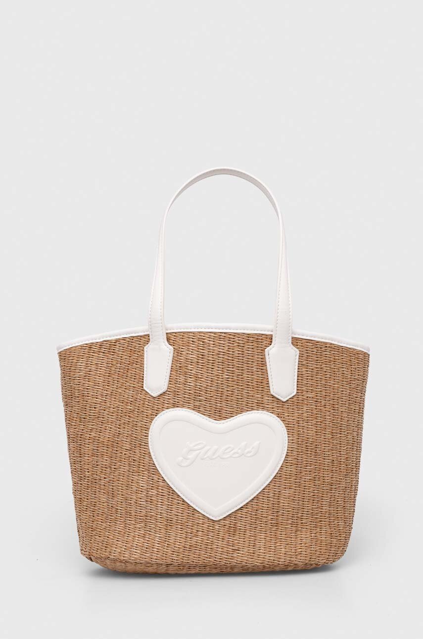 Детская сумочка Guess цвет бежевый Детская сумочка Guess цвет бежевый