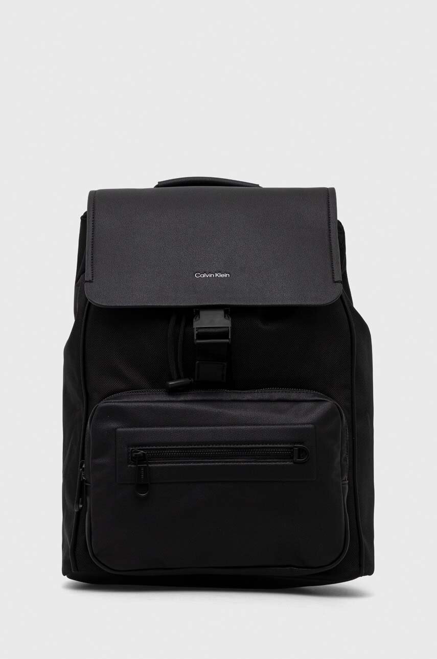 

Раница Calvin Klein в черно голям размер с изчистен дизайн K50K511210, Черен