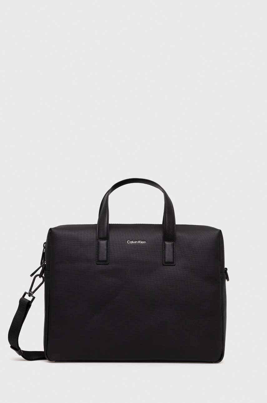 Calvin Klein Calvin Klein torba na laptopa kolor czarny