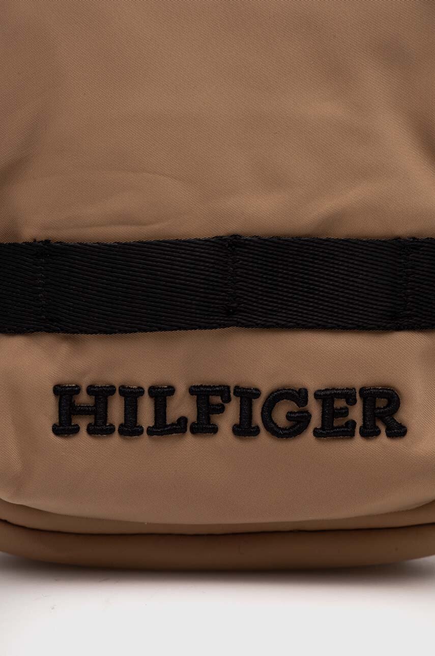 Σακίδιο Tommy Hilfiger χρώμα: μπεζ, AM0AM12204 φωτογραφία