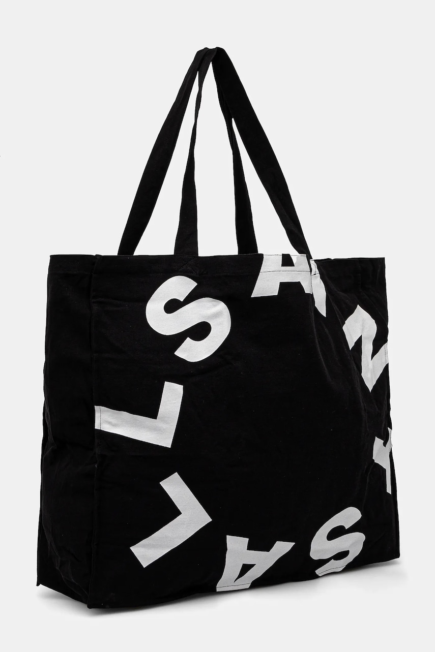 Хлопковая сумка AllSaints LARGE TIERRA TOTEBAG цвет чёрный MB705Z Хлопковая сумка AllSaints LARGE TIERRA TOTEBAG цвет чёрный MB705Z