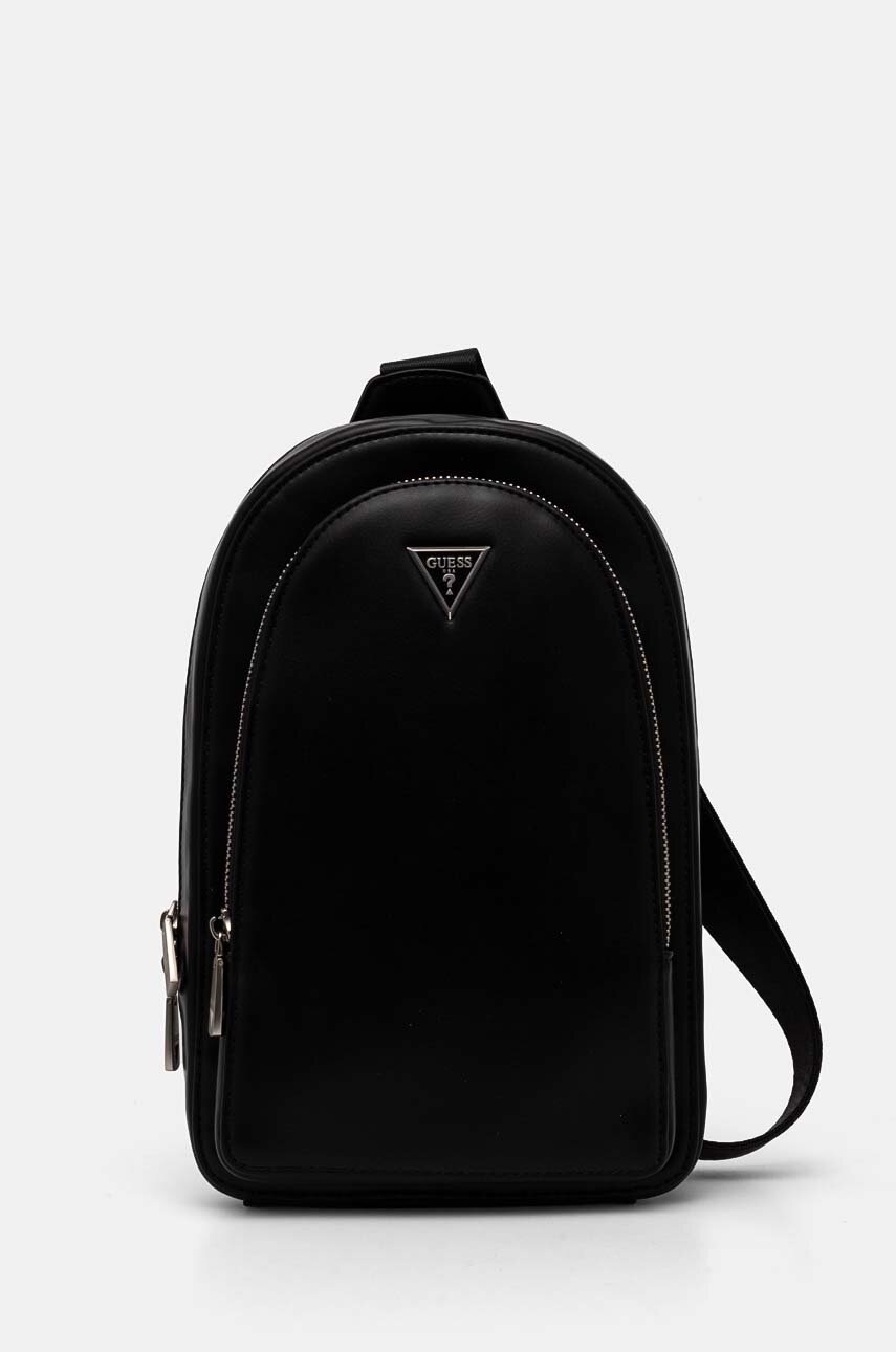 

Раница Guess в черно малък размер с изчистен дизайн HMMECA P4269, Черен