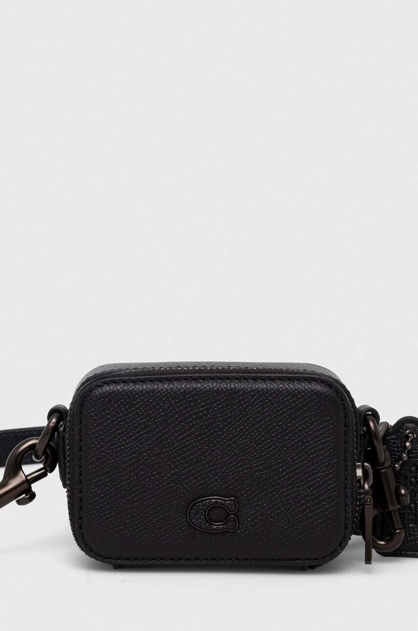 

Шкіряна сумка Coach колір чорний