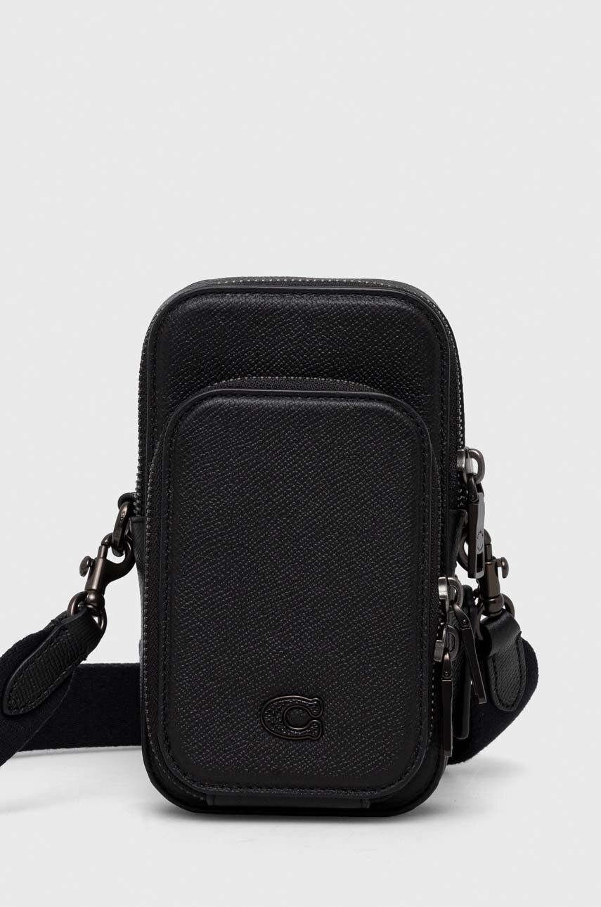 Coach carcasa de telefon culoarea negru