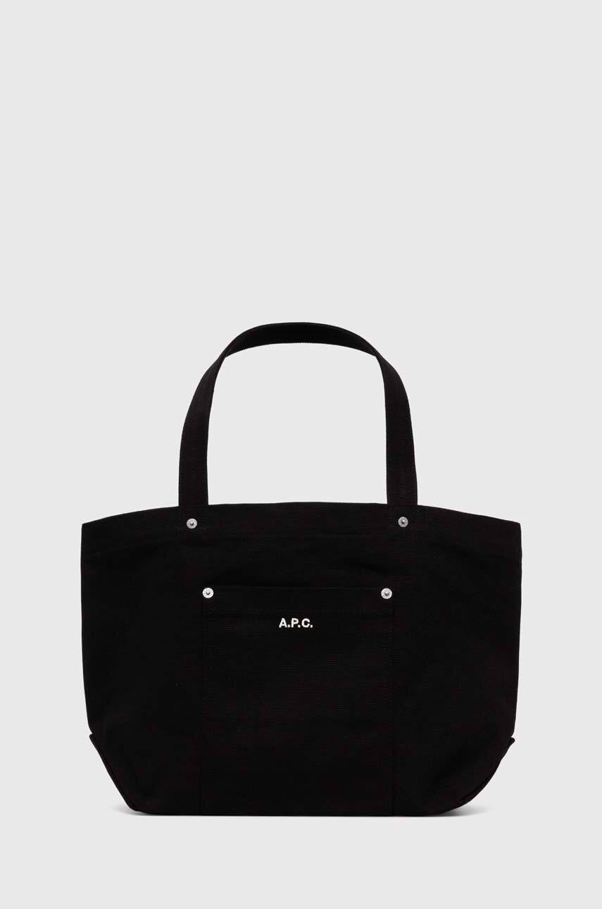 A.P.C. geantă Tote Thais culoarea negru, COGYX.M61832.LZZ