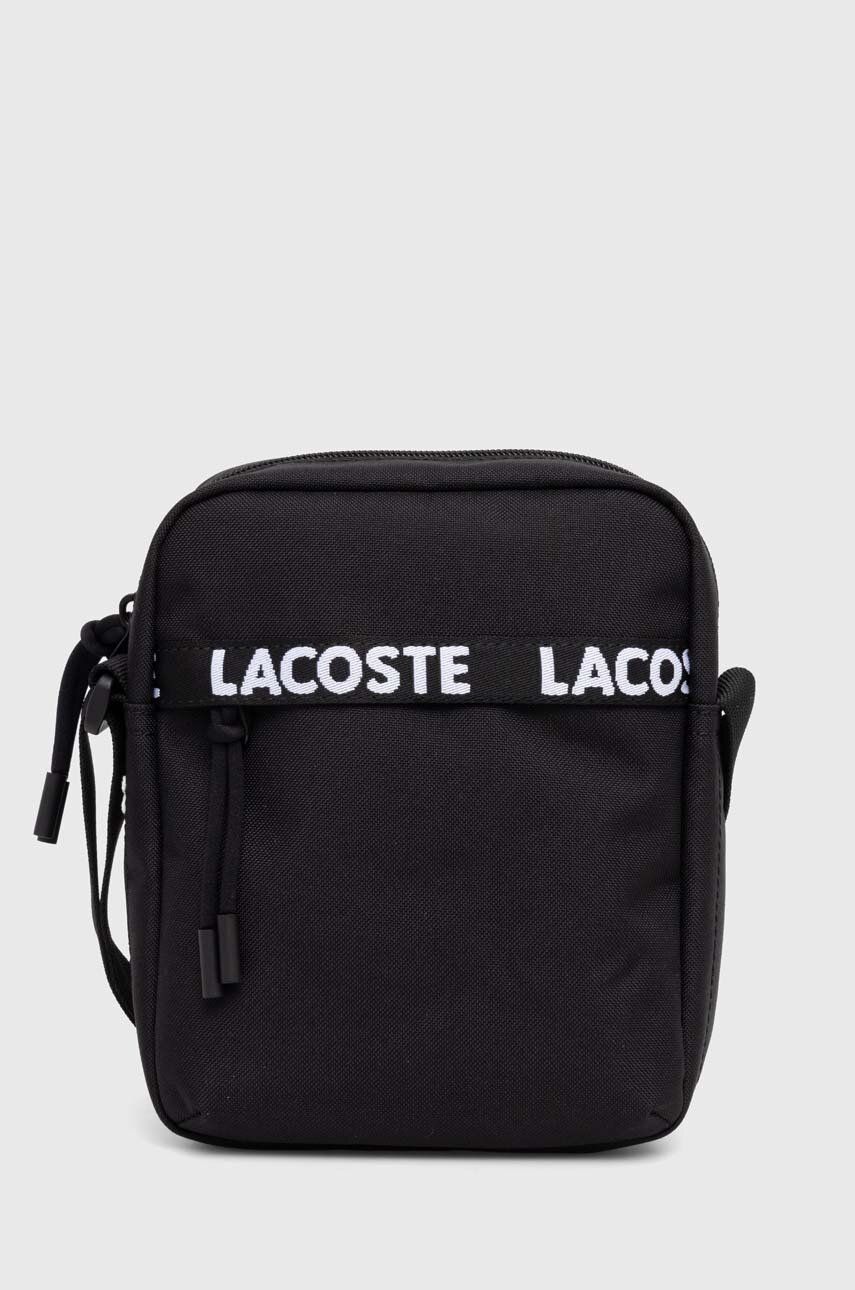 Lacoste borseta culoarea negru