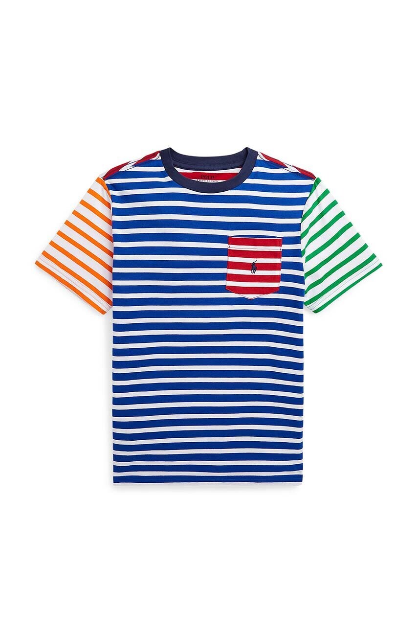 

Детская хлопковая футболка Polo Ralph Lauren узорный