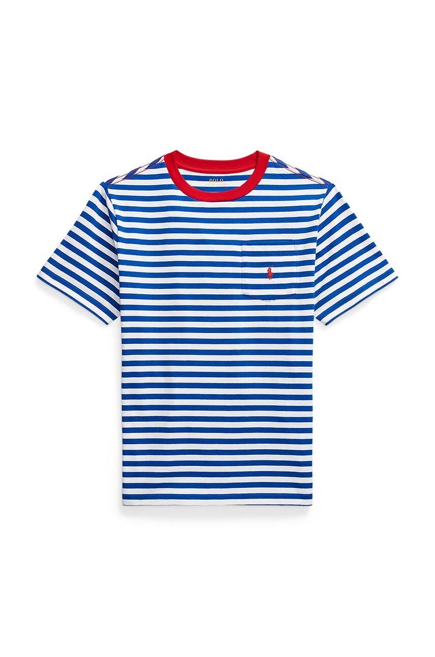 

Детская хлопковая футболка Polo Ralph Lauren узорный