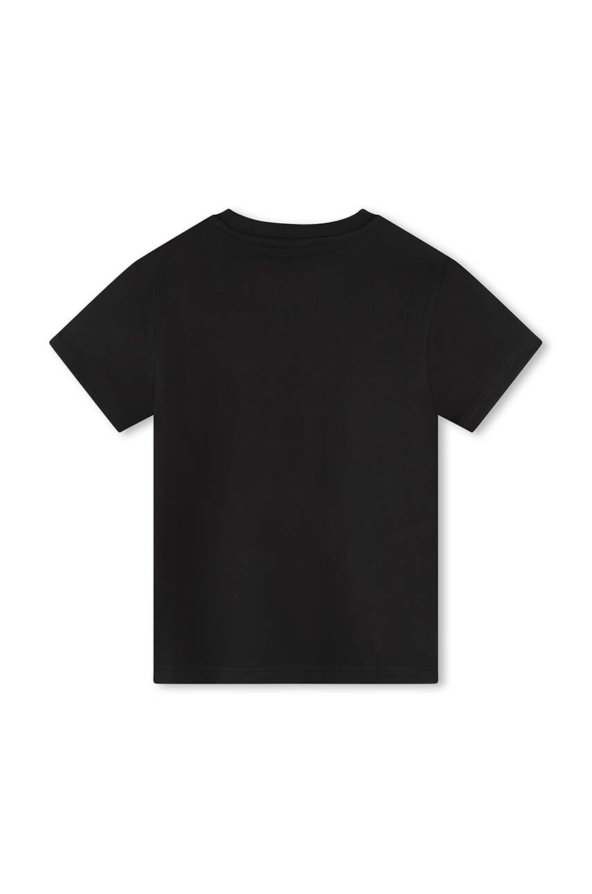 Детская хлопковая футболка HUGO цвет чёрный с принтом в Луцке Детская хлопковая футболка HUGO цвет чёрный с принтом в Луцке