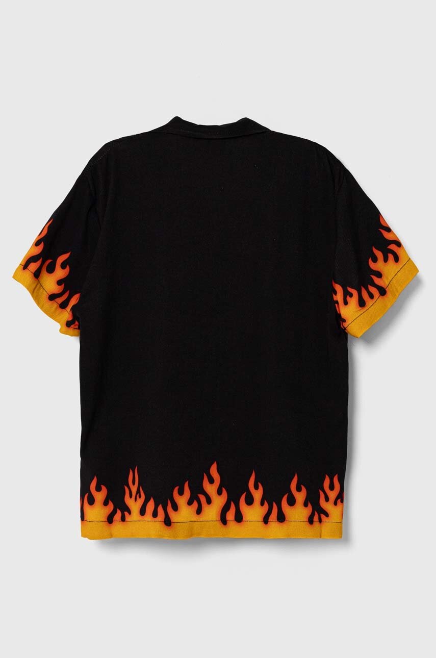 Детская хлопковая рубашка HUGO цвет чёрный в Сумах Детская хлопковая рубашка HUGO цвет чёрный в Сумах