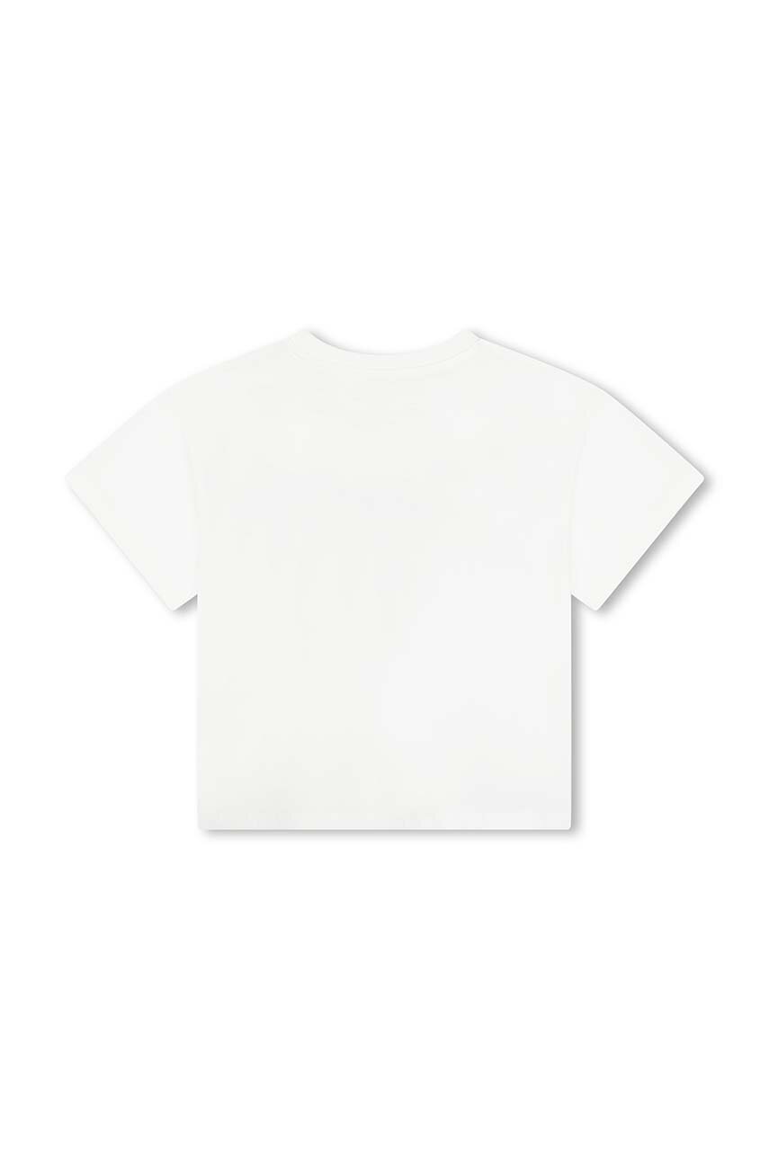 Дитяча бавовняна футболка Kenzo Kids колір білий з принтом Дитяча бавовняна футболка Kenzo Kids колір білий з принтом