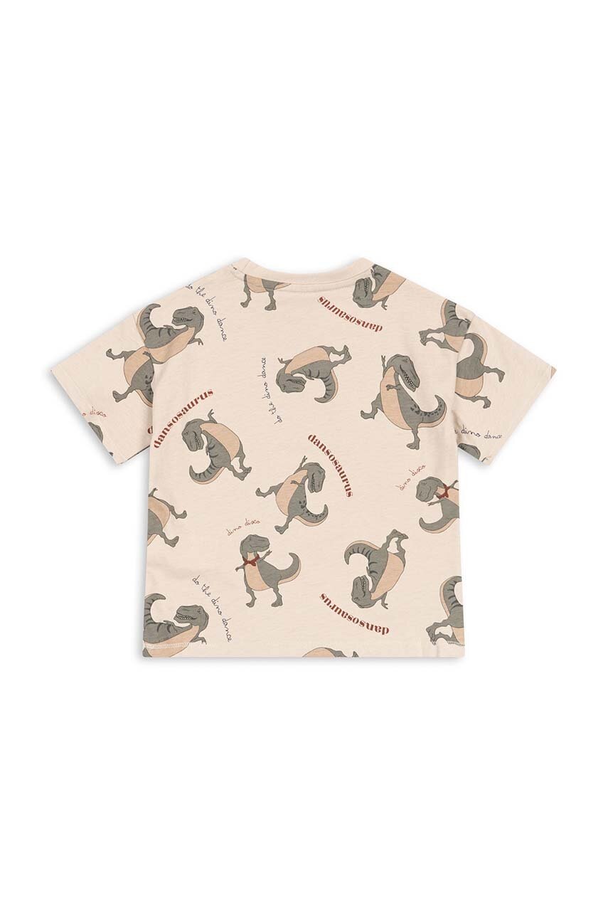 Дитяча бавовняна футболка Konges Sløjd колір зелений візерунок в Днепрі