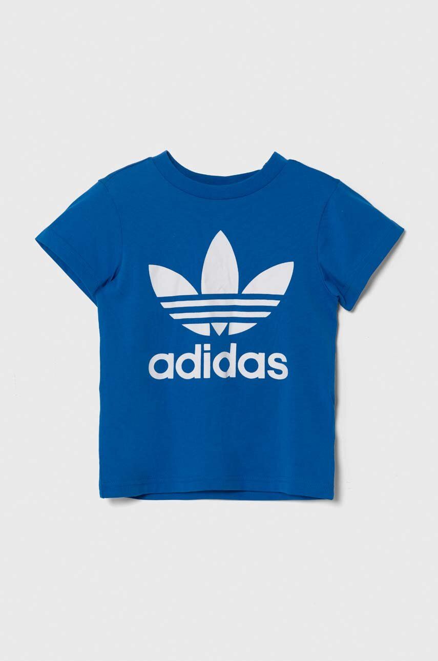 adidas Originals tricou de bumbac pentru copii TREFOIL TEE cu imprimeu