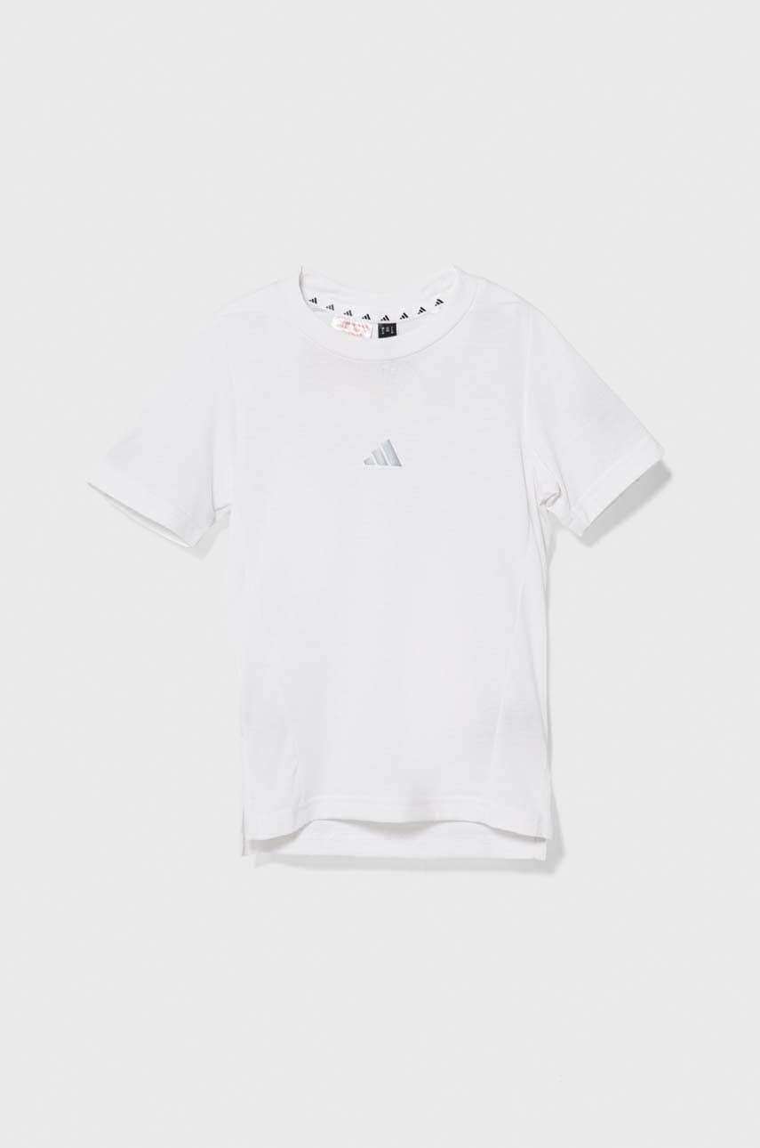 Детская футболка adidas цвет белый с принтом Детская футболка adidas цвет белый с принтом