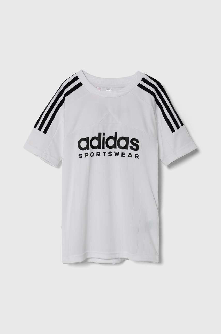 adidas t-shirt fehér, nyomott mintás