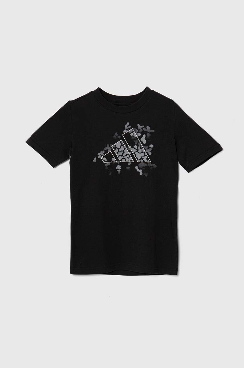 Детская футболка adidas цвет чёрный с принтом Детская футболка adidas цвет чёрный с принтом